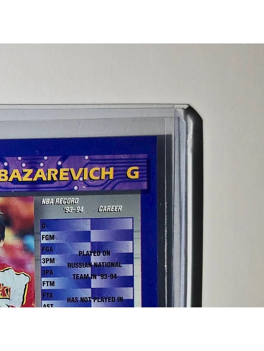 Sergei Bazarevich Rookie 1994-95 Topps Finest #169 Card